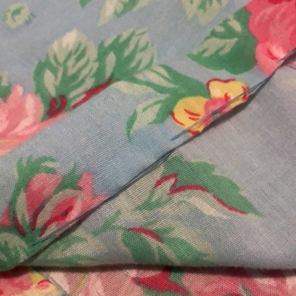 Vintage House Coat-Short Sleeve-Pink Floral-GUC-Lady Manhattan brand - Picture 15 of 16